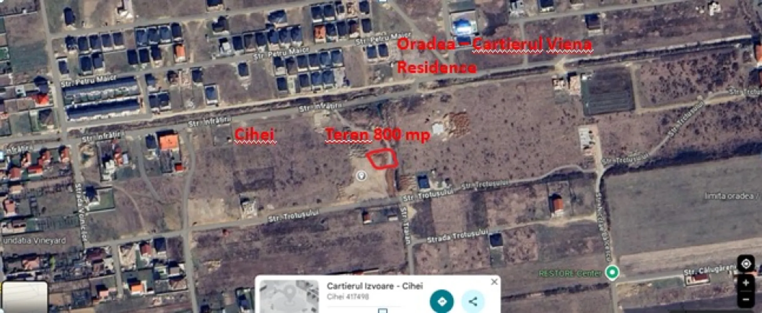 Teren intravilan Cihei