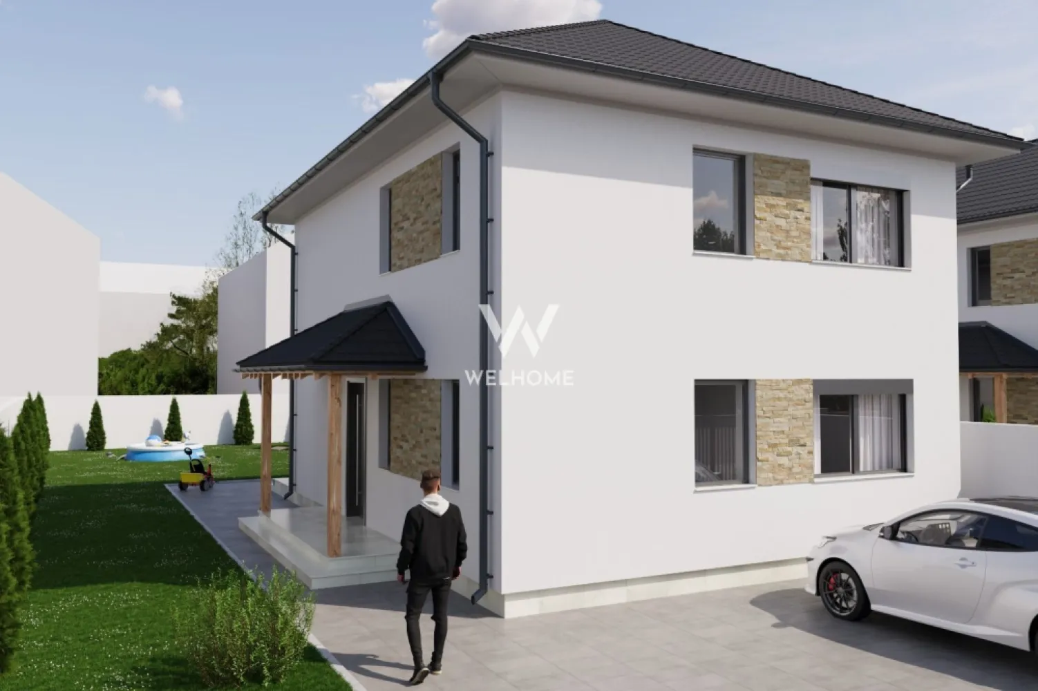 Casă individuală nouă cu pod – 4 camere – Șura Mică - Descoperă confortul unei locuințe moderne, amplasată într-o zonă liniștită de case, în Șura Mică. Casa face parte dintr-un ansamblu nou, proiectat pentru familiile care caută spațiu, intimitate și flexibilitatea de a-și personaliza interiorul după propriul gust. Suprafață utilă: 120 mp Pod: ~50 mp Teren total: 380 mp Curte liberă: aprox. 280 mp Regim înălțime: Parter + Etaj Stadiu de predare: gri avansat (cu glet aplicat) interior, exterior la cheie. Încălzire în pardoseală Compartimentare inteligentă și practică Parter: Living spațios (~30 mp), bucătărie separată, baie, debara, hol si o terasă generoasă (~19 mp) Etaj: 3 dormitoare luminoase, 2 băi, hol de acces si acces pod amenajabil: ~50 mp Termen de predare: decembrie 2026 ✔ Casă nouă, construcție 2026 ✔ Curte generoasă – ideală pentru grădină sau loc de joacă ✔ Terasă perfectă pentru relaxare ✔ Zonă liniștită, ferită de trafic ✔ Acces rapid către Sibiu ✔ Posibilitatea de a alege propriile finisaje Preț: 197.000 € (TVA inclus 21%) Pentru alte detalii si vizionari - 0756.033.943 }}