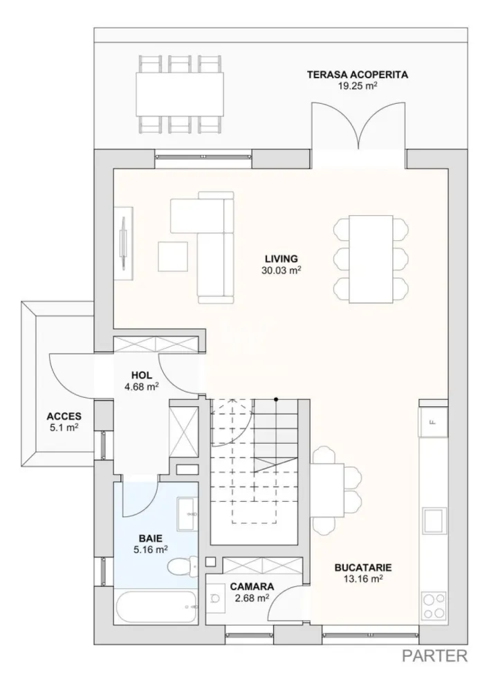 Casă individuală nouă cu pod – 4 camere – Șura Mică - Descoperă confortul unei locuințe moderne, amplasată într-o zonă liniștită de case, în Șura Mică. Casa face parte dintr-un ansamblu nou, proiectat pentru familiile care caută spațiu, intimitate și flexibilitatea de a-și personaliza interiorul după propriul gust. Suprafață utilă: 120 mp Pod: ~50 mp Teren total: 380 mp Curte liberă: aprox. 280 mp Regim înălțime: Parter + Etaj Stadiu de predare: gri avansat (cu glet aplicat) interior, exterior la cheie. Încălzire în pardoseală Compartimentare inteligentă și practică Parter: Living spațios (~30 mp), bucătărie separată, baie, debara, hol si o terasă generoasă (~19 mp) Etaj: 3 dormitoare luminoase, 2 băi, hol de acces si acces pod amenajabil: ~50 mp Termen de predare: decembrie 2026 ✔ Casă nouă, construcție 2026 ✔ Curte generoasă – ideală pentru grădină sau loc de joacă ✔ Terasă perfectă pentru relaxare ✔ Zonă liniștită, ferită de trafic ✔ Acces rapid către Sibiu ✔ Posibilitatea de a alege propriile finisaje Preț: 197.000 € (TVA inclus 21%) Pentru alte detalii si vizionari - 0756.033.943 }}