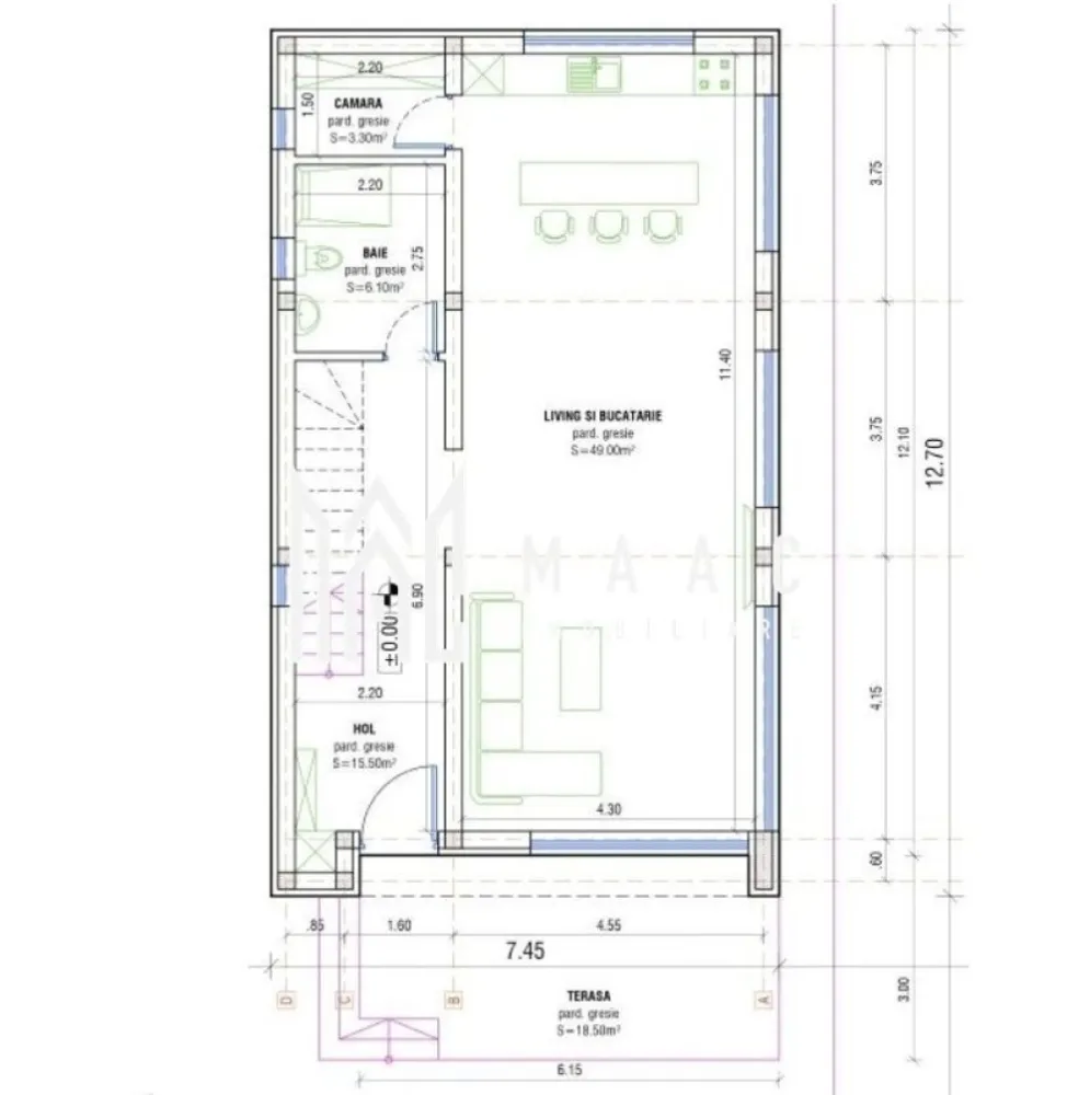 Casă modernă LOW-E | Independentă energetic | Construcție la comandă - MAAC Imobiliare vă propune un concept de locuință modernă LOW-E, cu consum redus de energie și posibilitate de independență energetică, disponibilă pentru construcție oriunde în România sau Europa (terenul nu este inclus). Detalii model Suprafață utilă: 145 mp Regim: Parter + Etaj Predare: la cheie (finisată complet, nemobilată) Compartimentare flexibilă (pereți interiori neportanți) Compartimentare Parter: Hol acces Living + bucătărie open space (49 mp) Baie cu duș Cămară Etaj: Dormitor matrimonial 2 dormitoare Baie cu cadă Dressing Dotări & tehnologii premium Pompa de căldură aer-apă (clasa A+++) – încălzire și răcire eficientă Încălzire în pardoseală pe ambele niveluri Sistem smart home (control de la distanță) Sistem de alarmă + antiincendiu Pregătire pentru camere video și videointerfon Ferestre premium REHAU Artevo Fipro, tripan, înălțime 2.4 m Izolație performantă PIR (120 mm pereți / 200 mm acoperiș) Acoperiș plat cu membrană EPDM (garanție 30 ani) Iluminat ambiental exterior modern Finisaje incluse Parchet / gresie la alegere Uși interioare și ușă de intrare premium Băi complet echipate (obiecte sanitare + mobilier) Pereți finisați cu lavabilă Scară interioară finisată cu lemn și iluminare LED Terasă exterioară finisată (WPC sau plăci ceramice) Avantaje Costuri foarte reduse de întreținere Posibilitate de personalizare completă Design modern, tip cubic Execuție rapidă: aprox. 6 luni Plata etapizată, sigură pentru client Opțiuni suplimentare Pachet LOW-E avansat (izolație extinsă) Panouri fotovoltaice + baterii Piscină, jacuzzi, saună, sală fitness Garaj / copertină auto Fațadă ventilată premium (Alucobond / HPL) Preț 195.000 € (TVA inclus) Promo: 159.000 € (TVA inclus) – ofertă limitată TERENUL NU ESTE INCLUS 📞 Contactează-ne pentru detalii complete și ofertă personalizată, menționați CP2969419! }}