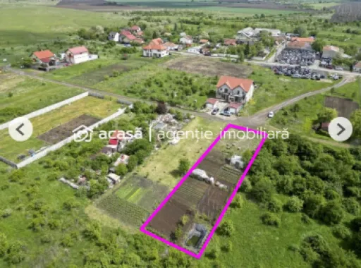 Teren 906 mp Arad, preț sub localitățile limitrofe.