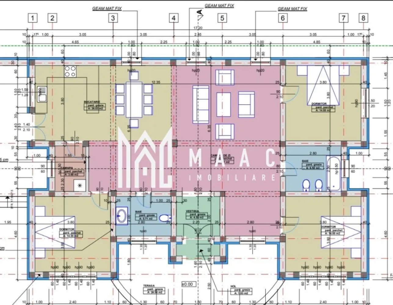 Casa stil mediteranian 4 dormitoare 800 mp teren Tocile Sibiu - COMISION 0 ! Direct DEZVOLTATOR !! Amplasată pe un teren generos de 800 mp, această casă se remarcă prin designul său primitor și finisajele premium, fiind disponibilă la vânzare cu predare la cheie interior si exterior pregătită pentru a-și întâmpina noii proprietari. Parterul, cu o suprafață utilă de 140 mp, este inteligent compartimentat și cuprinde: bucătărie spațioasă, cămară, living luminos, 3 dormitoare, 2 băi și vestibul. Spațiile sunt puse în valoare de ferestrele mari tip termopan, care oferă lumină naturală din plin și creează o atmosferă caldă și aerisită. Finisajele sunt de înaltă calitate, incluzând gresie, faianță, travertin și parchet din lemn masiv, iar șemineul din living adaugă un plus de confort și eleganță. Etajul, cu o suprafață de 50 mp, oferă un spațiu intim, compus dintr-un dormitor și o baie, ideal pentru oaspeți sau ca zonă privată. La exterior, proprietatea dispune de o terasă generoasă de 40 mp, parțial acoperită pentru zona de barbeque si relaxare. Curtea oferă acces facil prin poartă electrică, iar carportul asigură protecția autoturismului. Din punct de vedere tehnic, locuința beneficiază de izolație exterioară eficientă, centrală termică pe gaz cu calorifere și sistem de supraveghere video, oferind un nivel ridicat de confort și siguranță. Pentru mai multe detalii specificati CP3024328 . }}