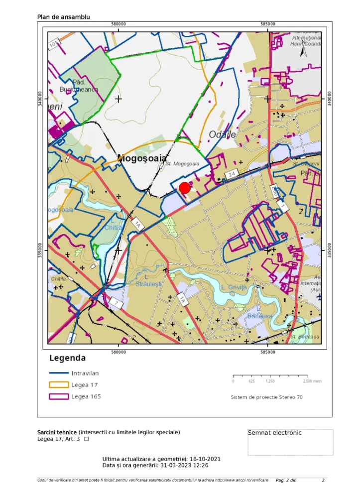 Proprietar vand teren construibil in Ilfov, Otopeni, langa Centura Bucuresti