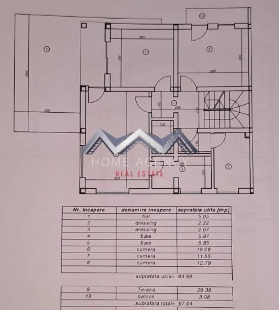 Casă individuală P+1+M cu garaj și terase spațioase – Otopeni Central