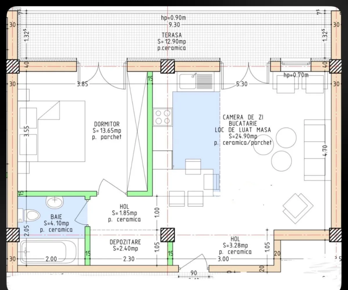 Apartament cochet la etajul 1, într-o zonă liniștită și verde - Se oferă spre vânzare un apartament primitor, situat la etajul 1 al unui imobil constructie noua , amplasat într-o zonă deosebit de liniștită, înconjurată de multă verdeață – ideal pentru cei care își doresc confort și relaxare departe de agitația orașului. Locuința este bine compartimentată și oferă un spațiu luminos și aerisit, perfect pentru un stil de viață modern. Zona este apreciată pentru liniștea sa, accesul facil către puncte de interes și apropierea de natură, fiind potrivită atât pentru locuit, cât și ca investiție. Avantaje: – Etaj 1 – acces facil și confort sporit – Suprafata utila 50,10 mp , suprafata construita 58,10 mp – Compartimentare eficientă , format din :, hol , living cu bucatarie , baie , 1 dormitor , terasa in suprafata de 12, 90 mp – Luminozitate naturală foarte bună – Ideal pentru cupluri sau persoane care caută liniște Pret vanzare : 1250 euro / mp , plus TVA Se poate achizitiona separat loc de parcare la pretul de 7500 Euro . Pentru mai multe detalii sau programarea unei vizionări, nu ezitați să mă contactați! }}