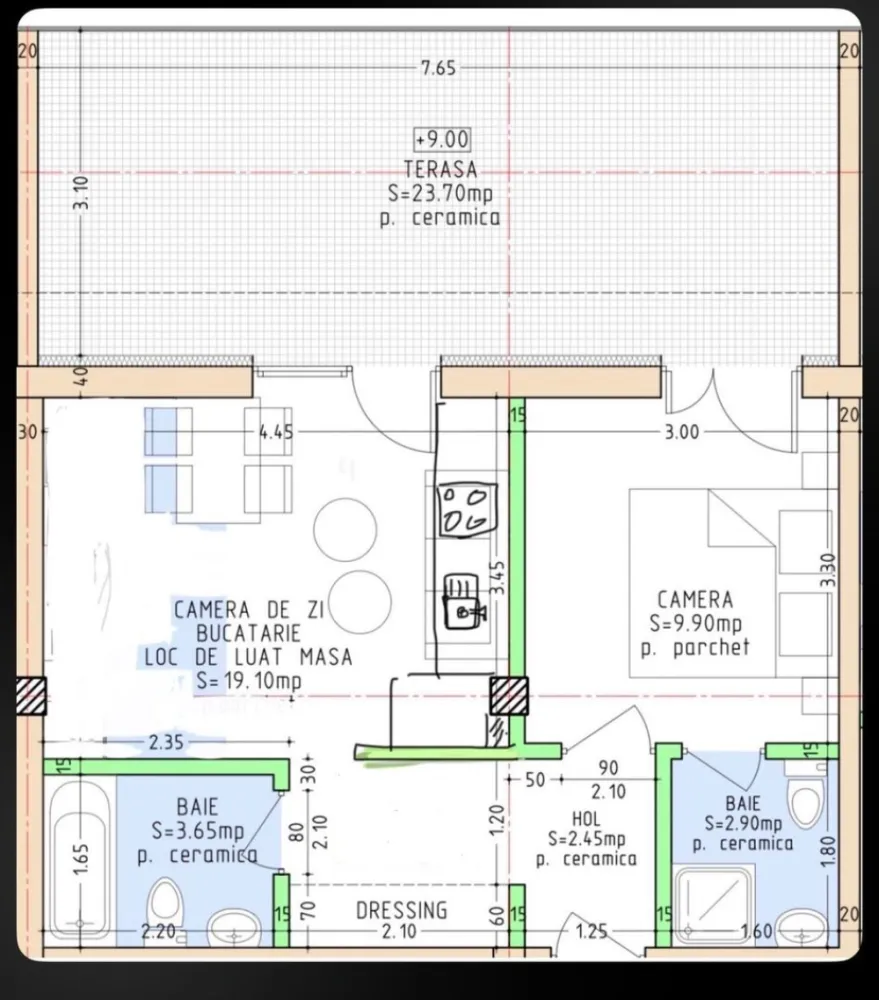 Mini Penthouse , cochet , in zona linistita