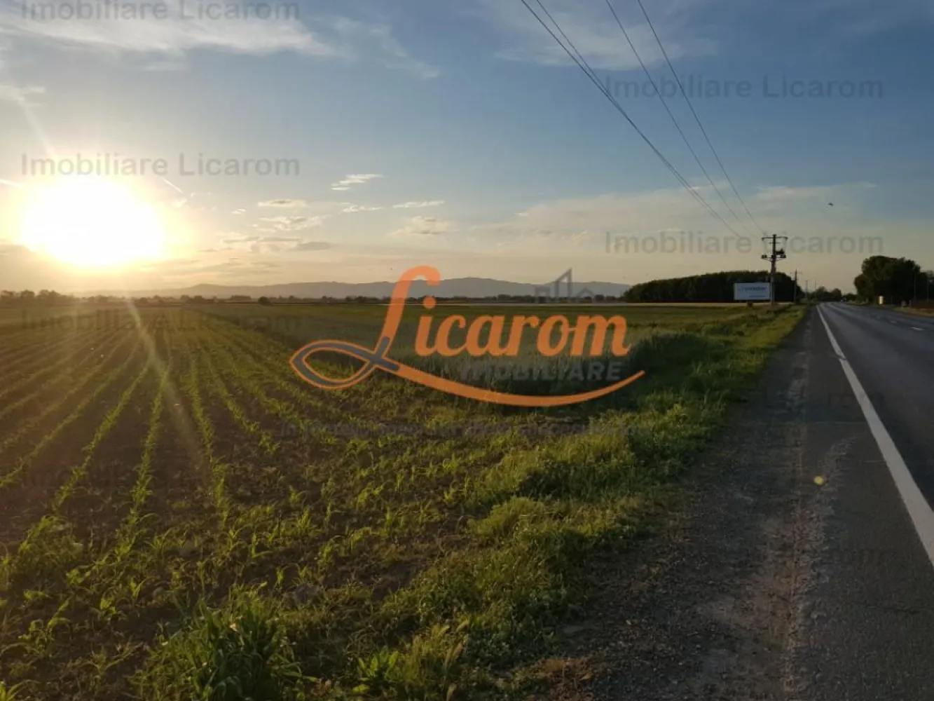 Teren Stupini Calea Feldioarei 4600 mp,21 euro/mp, front la asfalt