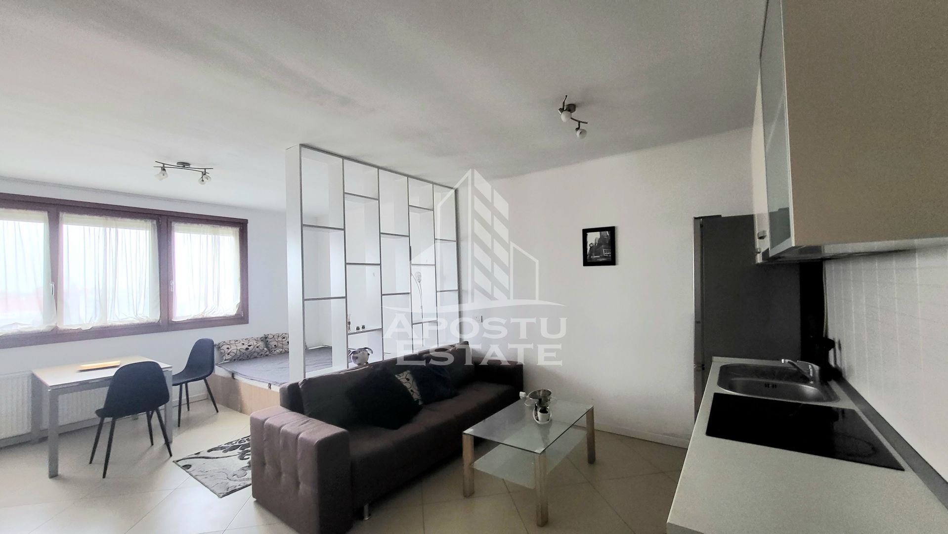 Apartament cu o camera semicentral,bloc nou