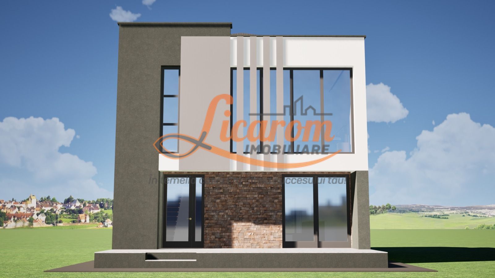Vila LUX Parter+Etaj(stil mediteranean) in Sanpetru Calea Harmanului