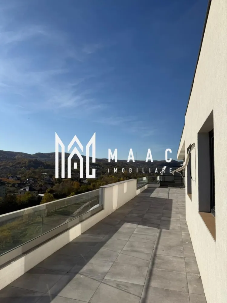 Apartament | Penthouse | 3 camere | Central - PENTHOUSE EXCLUSIV – 3 CAMERE, TERASĂ PANORAMICĂ, ZONA CENTRALĂ – MAAC IMOBILIARE MAAC Imobiliare vă propune spre vânzare un apartament tip penthouse elegant și modern, situat în zona centrală a orașului, care îmbină perfect confortul, rafinamentul și priveliștea spectaculoasă. Caracteristici principale: * Living generos cu bucătărie open-space, modern amenajat, cu ieșire directă pe terasa panoramică * 2 dormitoare luminoase, fiecare având acces propriu către terasă * 2 băi complet utilate, cu finisaje moderne * Terasă impresionantă, ideală pentru relaxare, seri în aer liber sau momente petrecute alături de familie și prieteni * Loc de parcare subteran inclus în preț * Finisaje premium, atenție la detalii și materiale de calitate superioară * Se predă la cheie, exact ca în fotografii Avantaje și locație: * Poziționare excelentă, în zona centrală * În apropiere de Baza sportivă și Parcul Zavoi * Acces facil către magazine, restaurante, școli și mijloace de transport Alte detalii: Se acceptă schimburi cu apartament de 2 camere sau teren, plus diferență din partea cumpărătorului. Contact MAAC Imobiliare pentru detalii suplimentare sau pentru a programa o vizionare! Acest penthouse reprezintă alegerea ideală pentru cei care caută lux, confort și o priveliște de neuitat asupra orașului. id: CP2798771 - SP }}