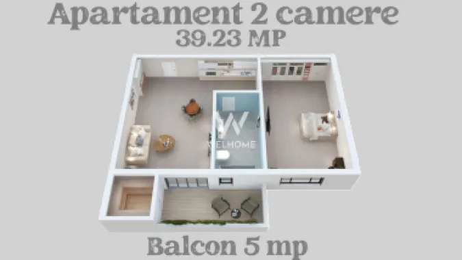 Apartament 2 camere + grădină | Lacul Binder, Sibiu | Parcare inclusă