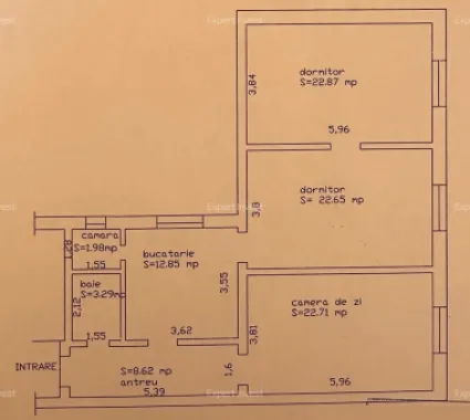 Apartament 3 camere | 95 mp | Etaj 1 | SIBIU - zona Centrala - 9 Mai
