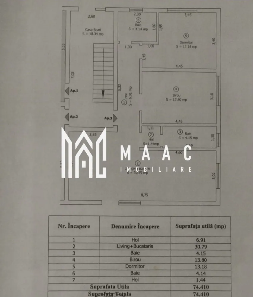 Apartament 3 camere | Gradina 44 MP | Parcare | Arhitectilor