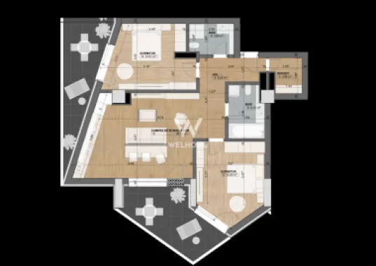 Apartament 3 camere PREMIUM în Evolution