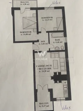 Vand apartamant 3 camere Șelimbăr.