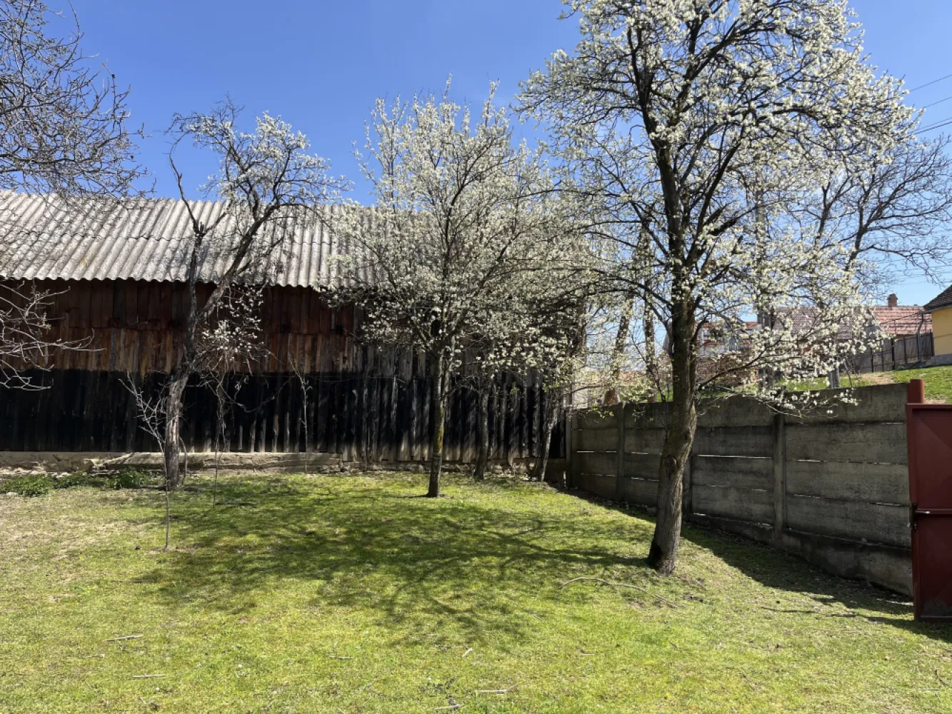 Teren Poplaca centru, cu utilități, 789 mp, împrejmuit - Terenul este situat în Poplaca (lângă Sibiu), la doar câteva minute de oraș și în apropiere de munte. Ideal pentru casă de vacanță sau locuință permanentă.Detalii teren:suprafață: 789 mpfront stradal: 13.5 mpsituat central, la 100 m de Primărieacces direct din drum asfaltatUtilități și amenajări:apă în curte -electricitate, gaz, canalizare, internet la limita prorprietățiigard din beton și poartă metalică de acces (parte spre stradă), gard tip plasă din sârmă cu stâlpi din beton pe celelalte laturipomi fructiferi maturi și tineriwc ecologic din lemnDe ce este special:liniște totală, aer curat, departe de trafic și poluaresituat pe una dintre străzile care mai păstrează atmosfera autentică dintr-un sat transilvăneanperfect pentru casă de vacanță sau mutare din orașaproape de munte și natură (Curmătură Sibiu, Arena Platoș, Păltiniș)acces rapid către Sibiu (oraș dezvoltat, aeroport, școli, restaurante)teren deja pregătit- îl poți folosi imediat