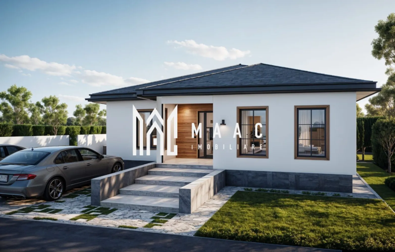 Casa pe un singur nivel | 500 mp teren | Selimbar - MAAC Imobiliare vă propune spre vânzare o casă individuală pe un singur nivel, cu 4 camere, situată în zona Tineretului din Șelimbăr, amplasată pe un teren de 500 mp, într-o zonă rezidențială apreciată pentru accesibilitate și dezvoltare continuă. Proprietatea oferă o compartimentare modernă și funcțională, ideală pentru o familie care își dorește confort și intimitate.

Locuința dispune de o suprafață utilă de 130 mp și o suprafață construită de 165 mp, la care se adaugă o terasă acoperită de 12 mp, perfectă pentru relaxare în aer liber.

Compartimentarea este eficient organizată:
-3 dormitoare decomandate, cu suprafețe cuprinse între 13 și 16 mp, dintre care unul beneficiază de baie proprie
-living open space cu bucătăria, în suprafață de 50 mp
-spațiu tehnic de 6 mp
-2 intrări
-terasă acoperită de 12 mp

Imobilul se predă la stadiul de roșu, fiind dotat cu geamuri termopan și ambele uși de acces montate, oferind posibilitatea personalizării finisajelor interioare după preferințele viitorului proprietar.

Pentru mai multe detalii, vă rugăm să menționați CP2989039 la telefon.
