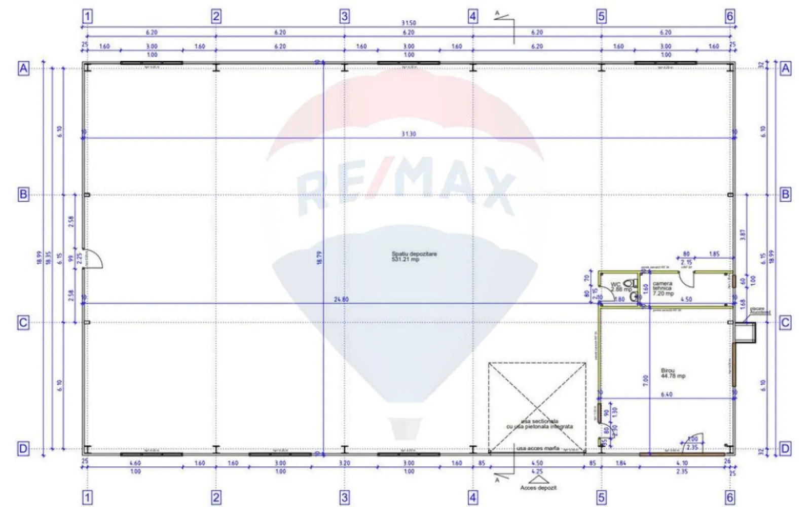 Hală 600 mp – ideală pentru logistică și distribuție