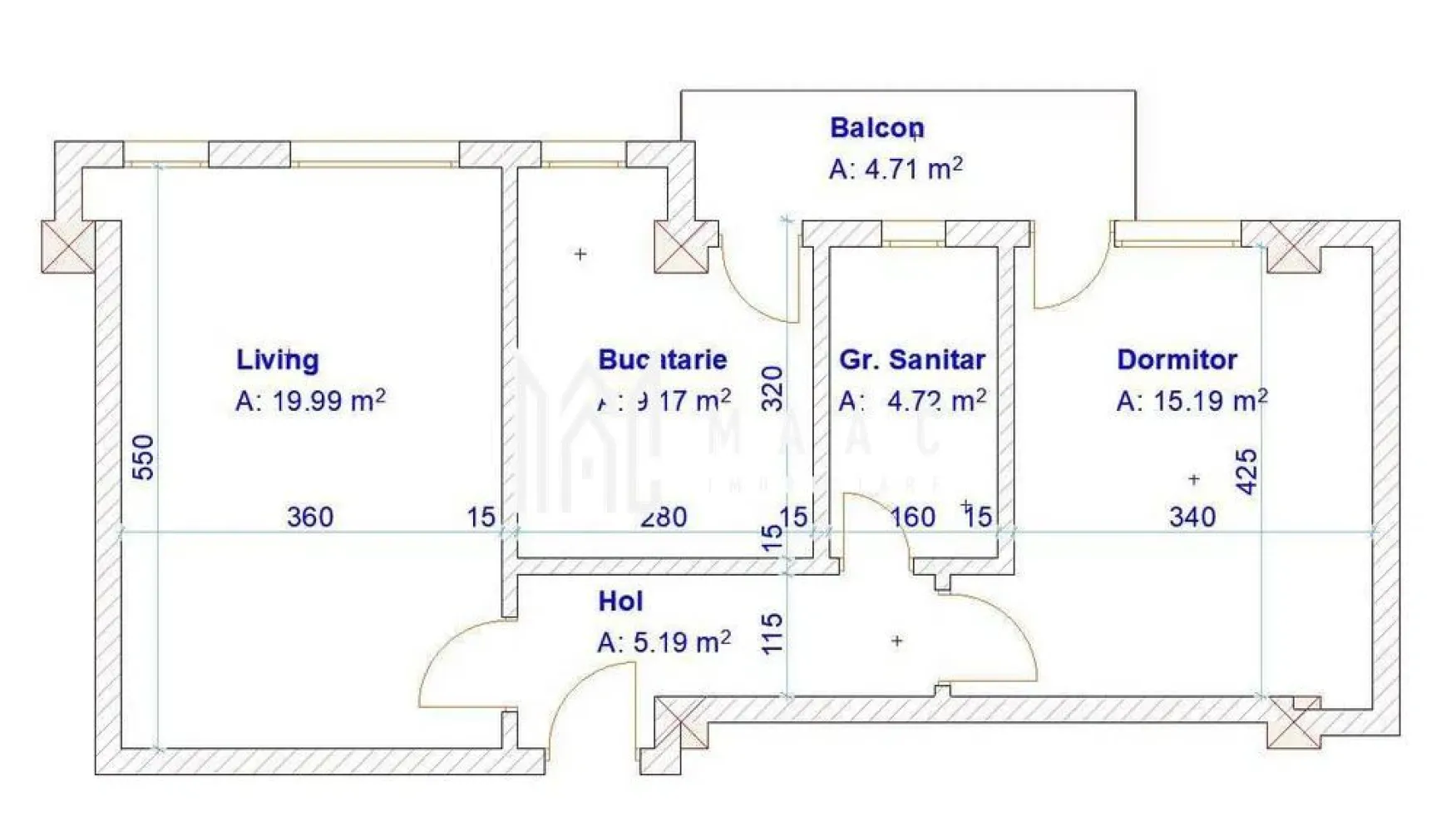 Apartament 2 camere | Etaj 3 | Balcon | Parcare | Turnisor - MAAC Imobiliare vă prezintă spre vânzare un apartament cu 2 camere, complet mobilat și utilat, situat în zona Turnișor.

Caracteristici:
Suprafață utilă: 54 mp
Etaj: 3
An construcție: 2015
Loc de parcare subteran inclus

Compartimentare:
Living luminos (aprox. 20 mp)
Dormitor (aprox. 16 mp)
Bucătărie separată
Baie
Hol
Balcon cu acces din bucătărie și dormitor.

Dotări și finisaje:
Centrală termică proprie și calorifere
Bucătărie complet echipată: frigider, mașină de spălat vase, cuptor electric, plită cu aprindere electrică
Baie dotată cu mașină de spălat rufe
Mobilier bine întreținut
Apartamentul se vinde exact ca în poze.

Avantaje:
Complex rezidențial cu zonă verde și liniște
Acces facil către magazine (Profi, Trans Agape), farmacii, bănci
Stații de transport în comun în apropiere
Ideal atât pentru locuință proprie, cât și pentru investiție.

Pentru mai multe detalii precizati telefonic ca ati vazut anuntul cu ID: CP3055102