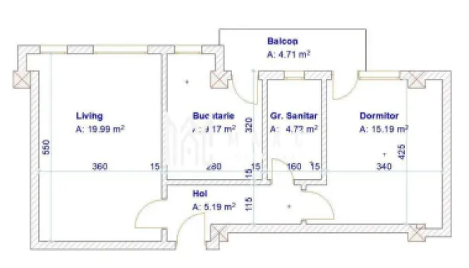 Apartament 2 camere | Etaj 3 | Balcon | Parcare | Turnisor