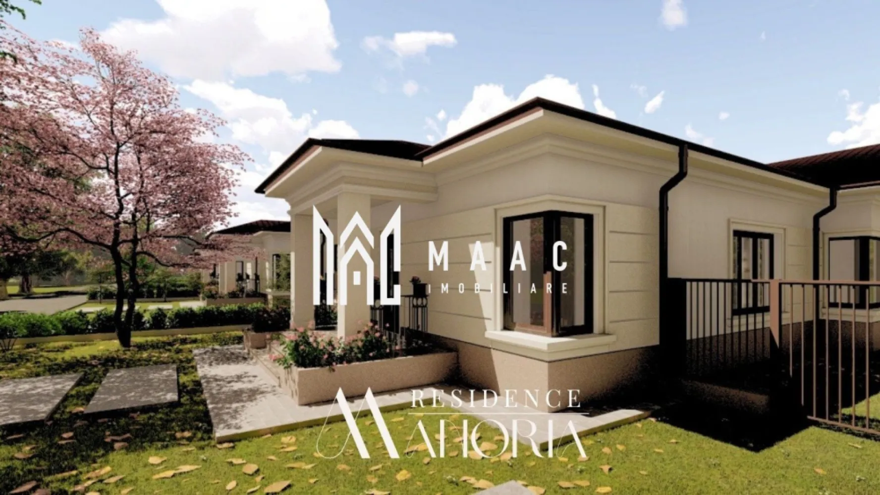 Case de vânzare la cheie - MAAC IMOBILIARE va propune spre vanzare casa de vanzare la cheie 
Residense Manoria este un Residense boutigue formata din doar 6 case individuale, adresat celor care îsi doresc spatiu, liniste si intimitate, departe de aglomeratia ansamblurilor mari. 
Pozitia este unul din din punctele forte, te bucuri de confortul unei case într-o zonă linistita sigură, dar in acelasi timp bine conectată la oras. 
Casele sunt pe parter cu o suprafata utilă de 170 mp, bine compartimente pentru viata de zi cu zi: living generos, bucătărie, 2 băi, dormitor matrimonial, dresing-uri, cameră tehnică, completate de curti private mari. 
Sunt disponibile două variante: 3 camere (2 dormitoare + living) teren 500 mp. 4 camere ( 3 dormitoare + living) teren 700 mp.
 Constructia este realizată cu materiale de calitate si atenție la detalii.
 Izolație exterioară cu vata bazaltica
 Fațada cu piatră naturală + elemente decorative ( ancadramente, panouri decorative, bagaje si cornișe) 
 Tâmplărie Salamander cu geam tripan 4 anotimpuri. 
 Acoperiș Bilka 0.5 mm 
Sistem de încălzire:
 -încălzire in pardoseala cu pompă de căldură. 
 -eficientă ridicata si costuri reduse. 
 instalație electrică moderna cu aparatura Schneider. 
Se poate oferii si consultanta pentru amenajarea interioară astfel încât fiecare locuință să fie adaptata stilului viitorului proprietar 
Casele se vând la cheie.
pentru a programa o vizionare specificati ID CP3040753