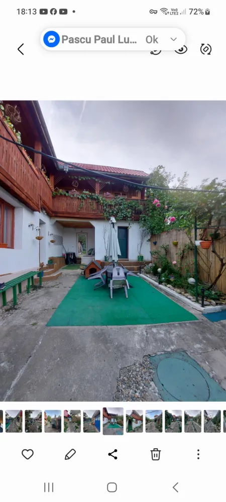 Casa Marginimea Sibiului - Casă 6 camere, situată în satul Vale, un sat pitoresc, la 23 km de Sibiu (20-25 min)Perfectă pentru locuinţă permanentă, casă de vacanţă, pensiune, crearea unei comunități în afara oraşului sau pentru cei care lucrează remoteCorpul 1: 2 camere, 2 bucătării, baie, cămară.Corpul 2 (fostă pensiune) pentru 10-12 persoane - 4 camere, (camera 1-3 paturi single, camera 2-1 pat single, camera 3- 1 pat dublu, camera 4- 2 paturi duble) bucătărie, baie, sală de mese.Anexe şi dotări:Sală de petreceri, pivniță, cămară, magazii, pod mansardabilCurte, grădină cu pomi fructiferi, gradin de legume cu solar, zone de relaxareCuptor, ceaun, grill, curte separată pentru animale cu coteţe din BCA.Utilități: curent electric (220 si 380 kw),apă rece caldă, canalizare, încălzire lemne (sobe teracotă) si electric, cablu(fibra optica), internet (wi-fi) gazul la poartă, parţial izolatăAvantaje: Linişte, peisaj montan, aproape de pădure, acces usor la oraş, drum asfaltat.Scoli, grădiniță, diverse magazine, restaurante, piață, pizzerie la doar 2 km.Casa are aprox 240 mp, total suprafața teren 1350 mp&nbsp;