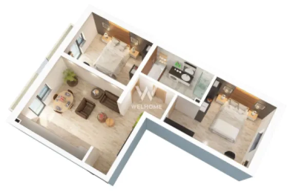 Apartament 3 camere gradina 47 mp Piata Rahovei, Dedeman
