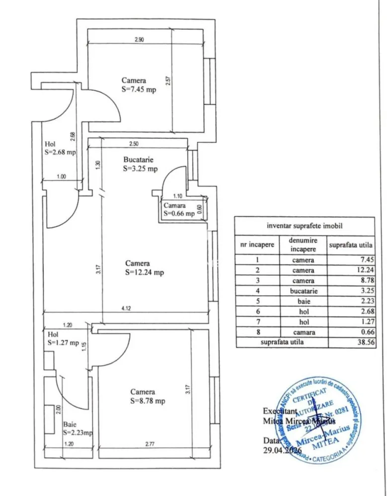 Apartament 3 camere zona Cedonia Sibiu