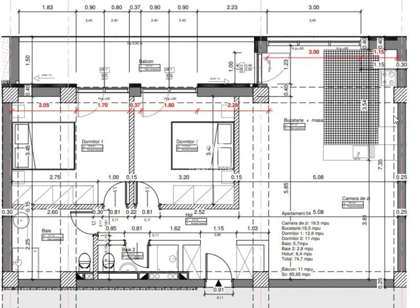 Apartament 75mp LA CHEIE., garaj si boxa, Sibiu