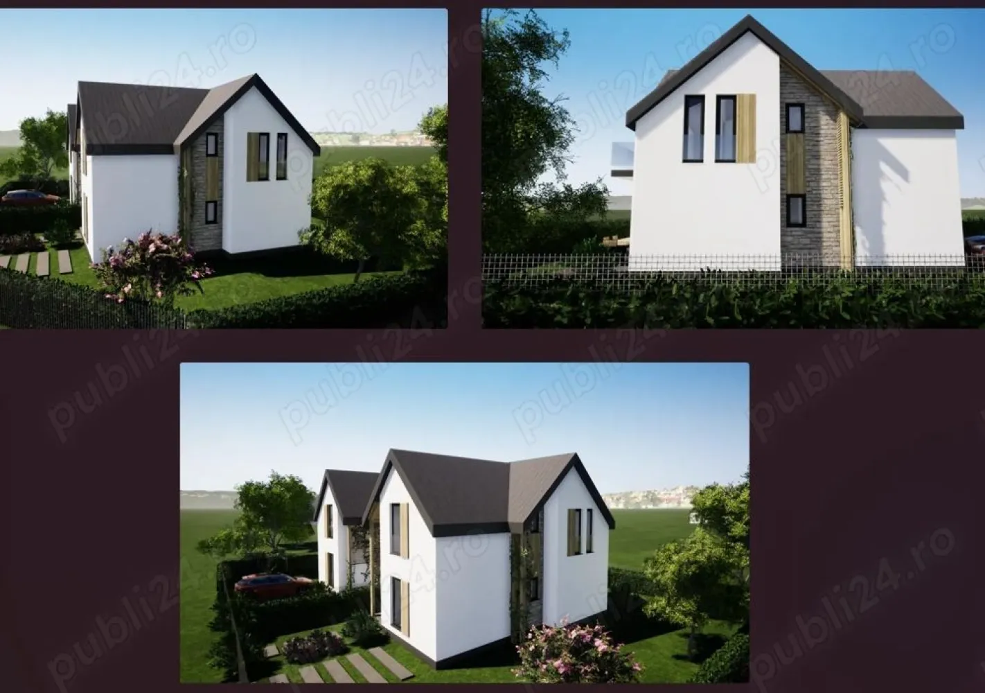 Casa tip Duplex pe drumul Odoreu - Casă tip duplex de vânzare intrare în Odoreu Se vinde casă tip duplex, construită cu pereți dubli, situată la intrarea în Odoreu, într-o zonă în dezvoltare. Casa este la stadiul de roșu cu acoperiș în curs de montare Suprafață utilă:120 mp Teren aferent: 350 mp Posibilitate garaj dublu Imobilul se vinde la stadiul de semifinisat, cu predare finală în septembrie 2026. Dotări și caracteristici: încălzire în pardoseală instalații electrice și sanitare trase pe poziție toate utilitățile vor fi disponibile curte amenajată cu gazon, arbuști ornamentali și irigație design modern cu piatră, sticlă și lemn stratificat Preț: 125.000 euro Telefon: Flexibilitate la plata accept variante auto. #casa #casadevanzaresatumare #duplex #odoreu #imobiliare #casanoua #proiectrezidential #investitie