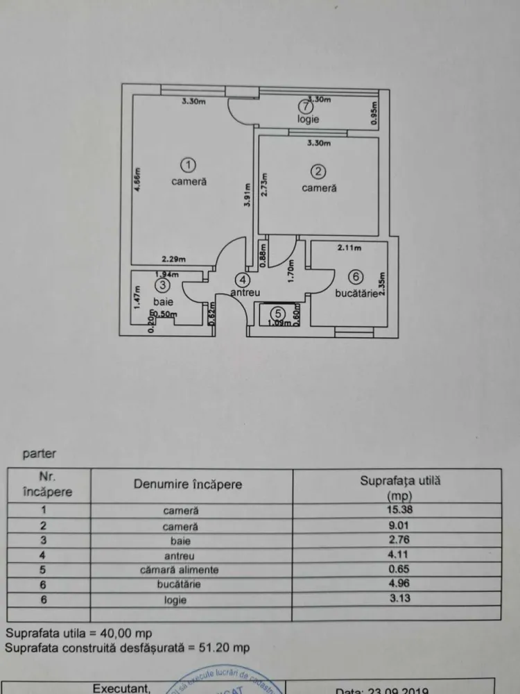 Apartament 2 camere de vanzare in Manastur, str. Grigore Alexandrescu