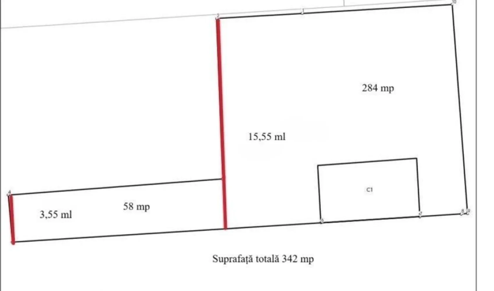 Teren Aviatorilor de vanzare - Teren paralel cu str Aviatorilor, intre doua parcuri, Kiseleff si Herastrau. Zona exclusivista, suprafata 342mp, deschidere 3.55ml iar dupa 16ml se mareste la 15ml.