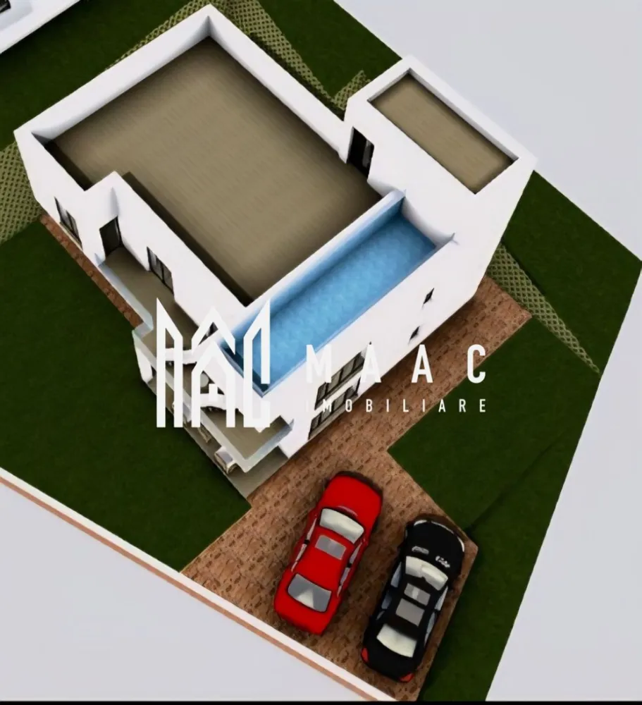 Casa 5 Camere | 160 MPU | Cisnădioara - MAAC Imobiliare vă propune spre vânzare o casă modernă și spectaculoasă, situată în Cisnădioara. Proprietatea se află pe un teren de 485 mp, cu o suprafață construită de 224 mp, dispusă pe pivniță, parter, etaj și terasă panoramică cu piscină suspendată — un spațiu ideal pentru relaxare și socializare, dotat cu zonă de barbeque, loc de luat masa și zonă de plajă. Compartimentare: Pivniță (30 mp): spațiu de depozitare generos. Parter: living spațios, bucătărie, cameră tehnică cu toaletă de serviciu, hol, spațiu de depozitare, birou/dormitor, baie și terasă către curte. Etaj: dormitor matrimonial cu dressing și baie proprie, două dormitoare suplimentare, o baie comună, hol și acces către terasa panoramică — toate camerele având ieșire la terasă. Stadiu actual: Casa se află în faza de roșu, urmând să fie predată la exterior finisată complet, cu: termoizolație de 10 cm și tencuială decorativă, terasă hidro și termoizolată, tâmplărie PVC de ultimă generație (cu folii de închidere a șpaleților), ușă de intrare, uși pentru terase și balcoane (H = 2,4 m), împrejmuire completă a terenului (fundație, elevație și stâlpi din beton), curte nivelată, pregătită pentru amenajare, toate utilitățile aduse până în interiorul casei. Pentru mai multe detalii sau pentru a programa o vizionare, vă rugăm să ne contactați. Specificați ID-ul CP2783174. }}