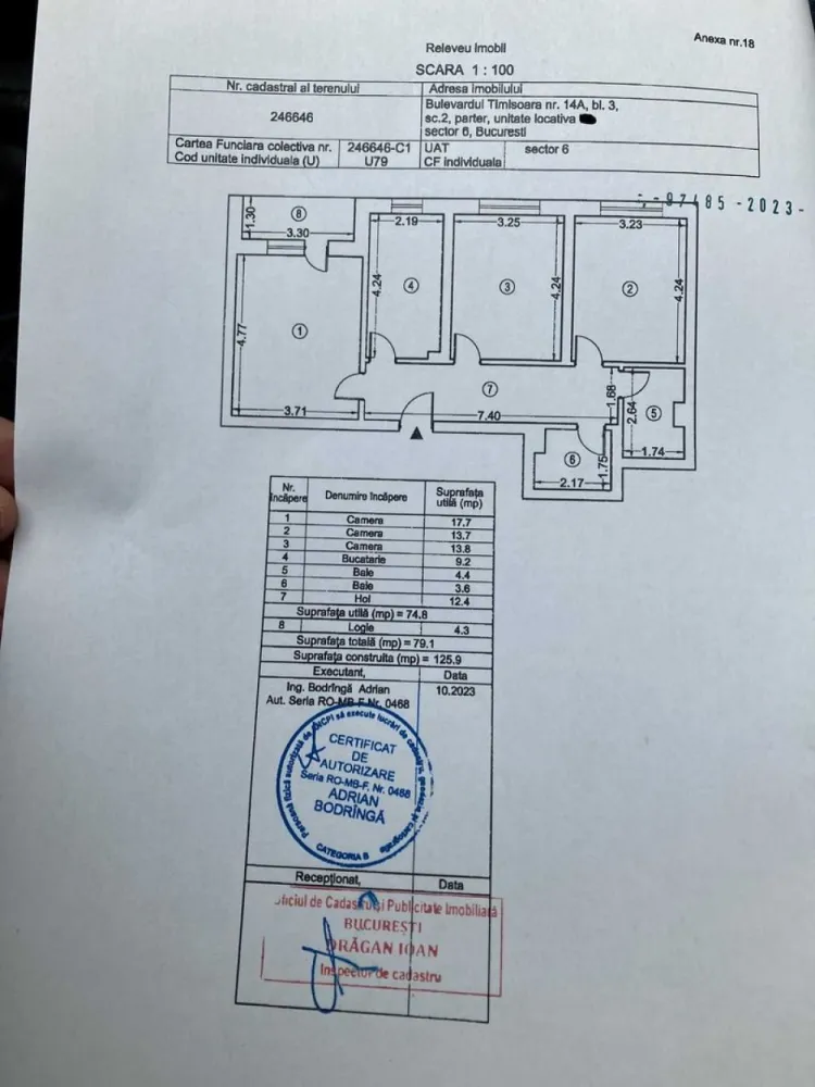 Proprietar ap 3 camere mobilat utilat Plaza Residence faza 5 Lujerului