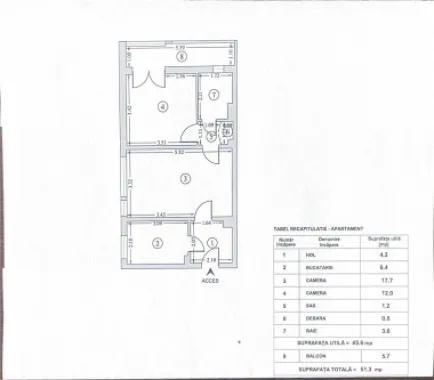 Apartament 2 camere, zona Baba Novac, direct proprietar