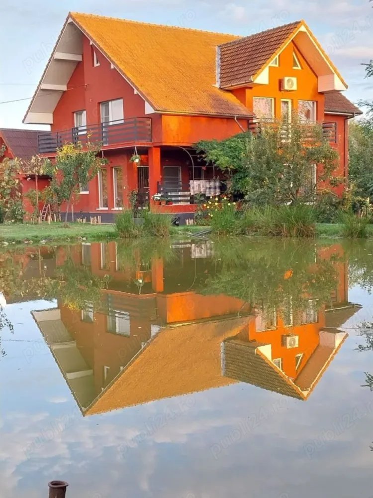 Vila la un superpret! - Vila compusă din p și e, 4 dormitoare, 2 bai, biblioteca, etc..., lac cu peste, livada, loc de încă o casa în curte, se vinde total mobilata și parțial utilata.. Casa se afla în localitatea ORASU NOU VII