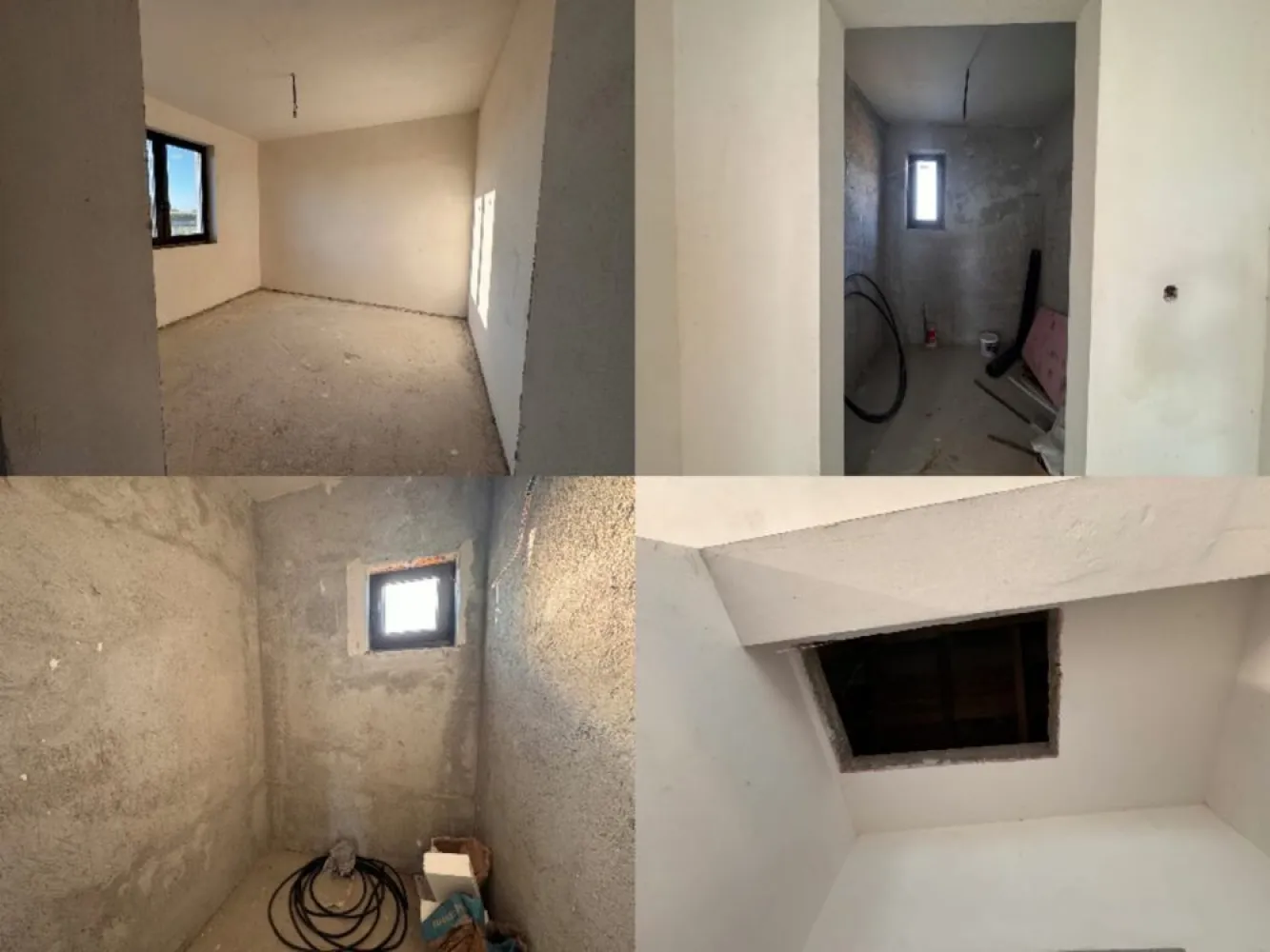 Casa semifinisata de vanzare Botiz - DIRECT PROPRIETAR! Se vinde casa in Botiz, pe strada Vasile Anderco (principala cu Sirul Mare) Utilități: amplasate la stradă, trebuie doar branșată La cerere trimit și video/poze cu fundația înainte de a se turna betonul. - teren 660mp (7 arii) - apă, curent si gaz la stradă - gard din beton cu fundatie de 80cm adancime si 45 latime, zidit in partea din față și spate - gard pe lateral cu panouri zincate cu fundatie de beton de 80cm adancime si 45 lățime. - Casa are 143mp, util 119mp si are urmatoarele: caramida CEMACOM, tigla CREATON BALANCE, planseu de beton de 15cm cu izolatie dedesubt, streșină de beton, izolatie din polistiren pe fațadă de 10cm, termopane Rehau 3 sticle la 4,2cm profil de 78cm, acoperisul este scandurit peste șarpantă, infoliat si tigla CREATON cu 50 ani garanție. - Izolatie la exterior si la interior cu fire de curent trase si panou montat Casa este compartimentata astfel: - 3 dormitoare - living mare - bucatarie care se poate face si open space cu livingul daca se doreste - 2 băi - hol - pod Mai multe detalii se pot discuta la telefon. Sunt direct proprietar si se poate viziona oricand!