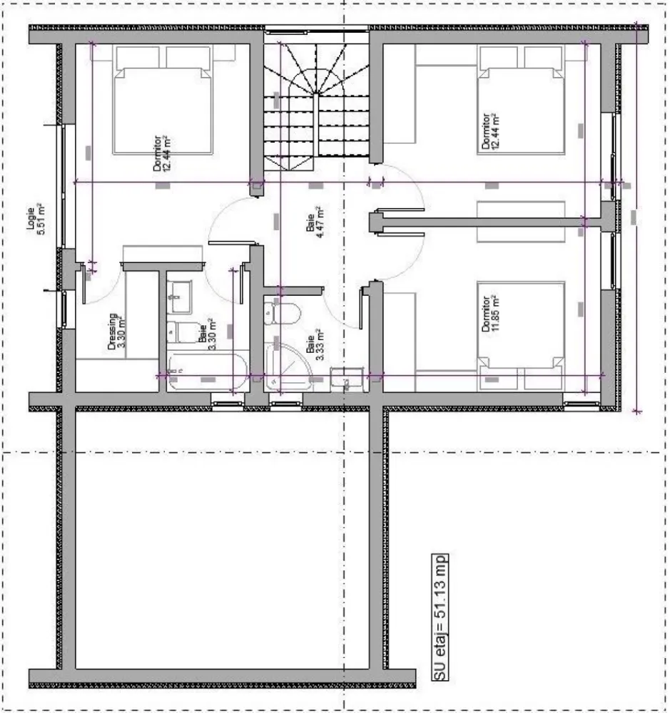 Casa P+1 strada Dara - Vand casa cu etaj pe strada Dara Satu Mare, compusa din : -3 dormitoare (1 matrimonial cu baie si dressing) -3 bai (inclusiv baia de la dormitorul matrimonial) -bucătărie open space cu living -camera tehnica -terasa acoperita -pod -suprafata utila 110 mp +27 mp terasa acoperita -300 mp teren Casa este in construcție cu terenul de finalizare in mai 2025 - instalația electrică pe poziția -ii stalatia sanitara pe pozitie -incalzire in pardoseala -geamuri tripan (7 camere si 3 foi de sticla) -izolație de 15 cm -tavanele izolate cu spuma poliuretanică de 10 cm Utilitati -apa canal branșate -curent bransat -gaz bransat Proprietatea se vinde la stadiul de semifinisat interior, cu sapa si pereți tencuiti si gletuit, respectiv finisata la exterior. Vanzarea se face direct de la dezvoltator.