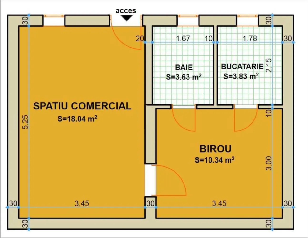Spațiu comercial parter pretabil apartament 2 camere - Agenția imobiliara BRASADAS vinde spațiu comercial la parter in Micro 16 cu suprafața 35mp, compus din 2 camere o baie și o bucătărie. Poate fi transformat în apartament. Pentru mai multe oferte accesați www.brasadas.com.