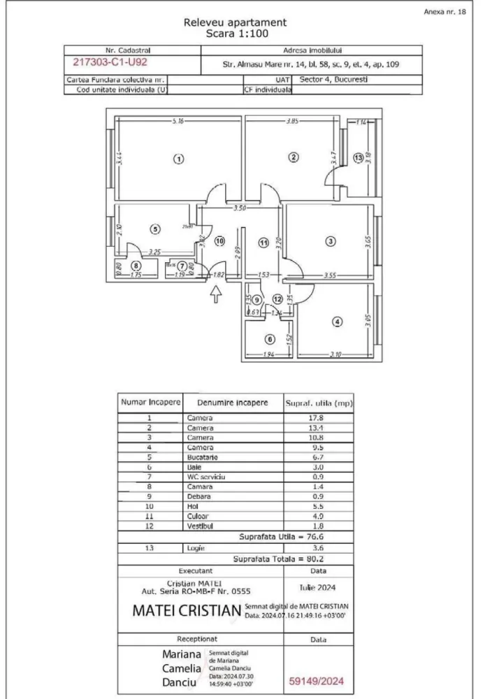 Ag BRASADAS vinde apt 4 cam etaj 4/4 Berceni Sect 4.
