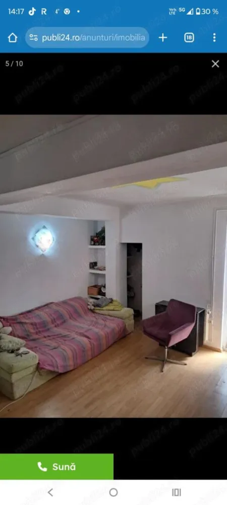 Ag BRASADAS vinde apt 2 et 5/5 cam Unirii, Mitropolie - Agenția BRASADAS vinde apartament cu 2 camere zona centru Unirii ,M2 Strada Bibescu Vodă Suprafața 50 mp Dormitor, sufragerie,hol,baie , bucătărie Aer condiționat, centrala proprie Complet mobilat Etaj 5bfara lift ,fara loc de parcare Intrare separata