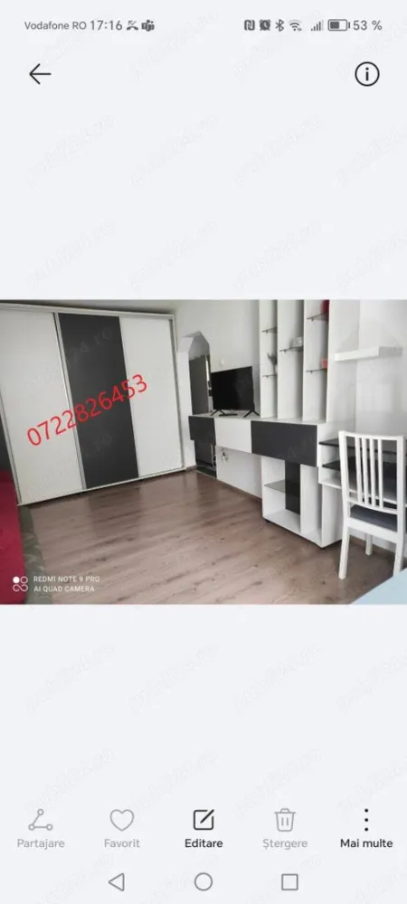 Inchiriere apartament 2 camere Teiul Doamnei - Particular, ofer spre inchiriere apartament 2 camere, decomandat, etaj 2 10, 42mp., foarte aproape de Facultatea de Constructii, 3 min de statia de autobuz 182. Apartamentul este full mobilat si utilat (masina spalat, frigider, aragaz, aer conditionat). Blocul este reabilitat, are repartitoare. Disponibil imediat. Tel: