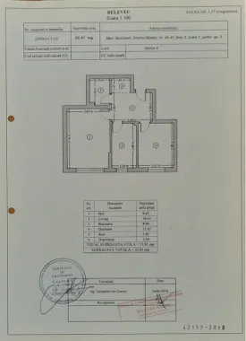 Vand apartament cu 2 camere NU GARSONIERA dubla si loc de parcare
