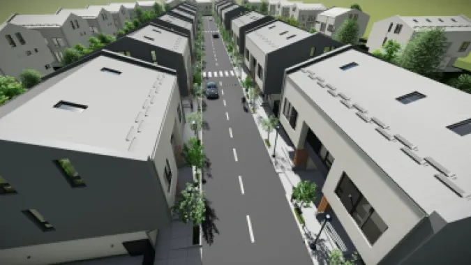 Vile Otopeni-triplex: 110 mp utili + 100 mp gradina- comison 0