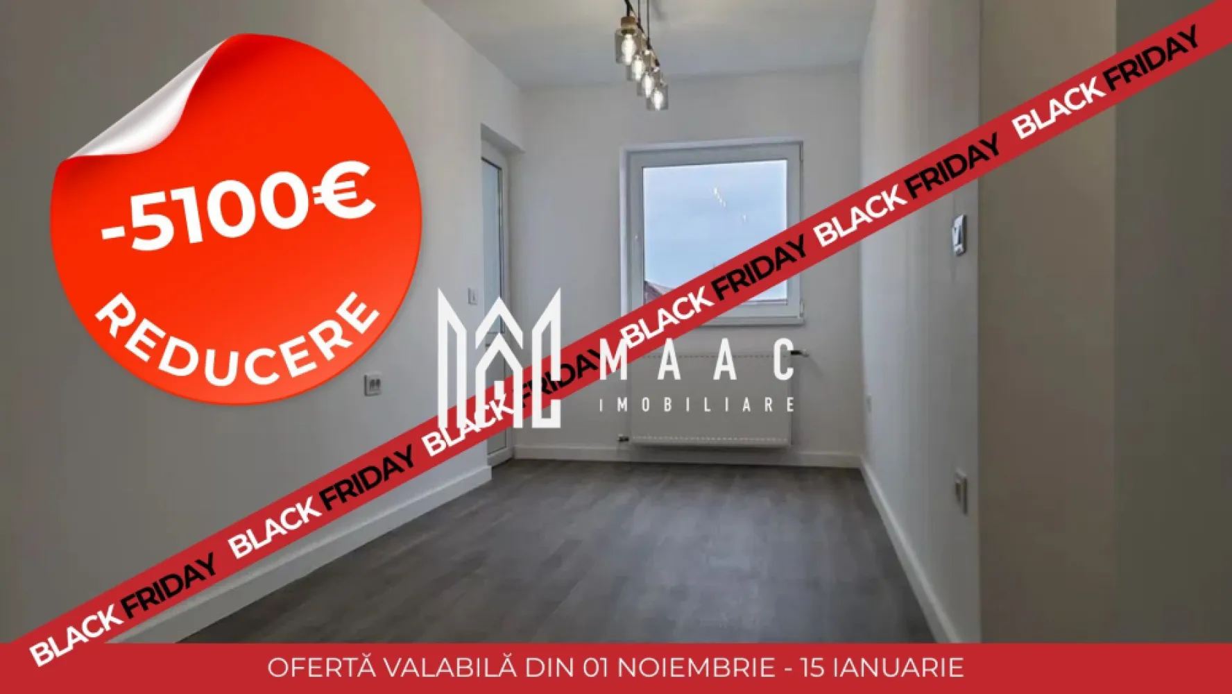 BLACK FRIDAY I Apartament 4 Camere I Decomandat I Renovat - BLACK FRIDAY - Profită de cea mai bună perioadă din an pentru a deveni proprietar! Reducere de 5.100 euro Pret vechi - 165.000 euro Pret promotional - 159.900 euro Se oferă spre vânzare un apartament cu 4 camere, decomandat, cu o suprafață utilă de 64 mp, situat la etajul 4 din 4, într-o zonă foarte căutată Constantin Noica aproape de magazine, școli și mijloace de transport. Apartamentul este renovat complet, se vinde nemobilat și neutilat, oferind astfel oportunitatea de a fi amenajat după gustul viitorului proprietar. Beneficiază de două balcoane și pivniță pentru spațiu de depozitare suplimentar. Compartimentare: ✔️ Living ✔️ 3 dormitoare ✔️ Bucătărie separată ✔️ Baie ✔️ Hol ✔️ 2 balcoane Caracteristici: 64 mp utili Etaj 4 din 4 Decomandat Renovare recentă Nemobilat și neutilat 2 balcoane Pivniță Zonă Mihai Viteazu – acces rapid către tot ce ai nevoie 📞 Pentru detalii suplimentare și programări la vizionare: ID:CP2779562 }}