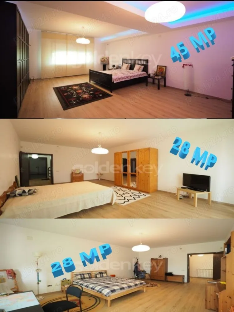Pipera Birou Casa Vila Locuinta Duplex Comision 0% -Schimb-Vand-Inchiriez - SCHIMB-VAND CU: Teren si diferenta de bani. Teren la munte,mare. Sau alte zone. EX. PiperaSnagov Vand vila Pipera proprietar comision 0%. Suprafata construita 840 mp si teren 900 mp Constructia este compusa din doua vile in oglinda. Suprafata construita 130mp+130 mp P+ET.+M si doua terase acoperite 30mp+ 30 mp Parter: doua livinguri x 50 mp , doua bucatarii x 45 mp + doua grupuri sanitare x 4 mp , doua terase acoperite x 30 mp. Etaj: sase dormitoare x 28 mp , patru grupuri sanitare si balcon. Mansarda: deschisa +doua grupuri sanitare + doua camere tehnice + balcon. Fiecare casa este racordata la utilitati independent. Direct proprietar comision 0. Mai multe detalii la telefon 0_7_6_7_8_9_6_7_7_7 Nu raspund la mesaje.