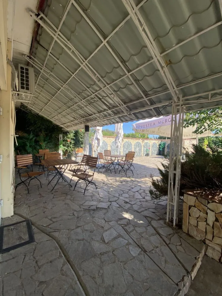 Restaurant | Complex turistic | Motel - Se vinde- 11.700 mp, 2 corpuri situate pe DN5 Giurgiu-Bucuresti,langa padurea Plopsoru la 40 de min de Bucuresti(loc foarte frumos,pretabil: camin de batrani,parcare de tiruri etc) Fost Restaurant - salon 150 persoane,19 camere fiecare cu baie proprie,bucatarie (cu beci),separeu la subsol separat,bar. Cladire fast food (la strada) 110 mp cu terasa exterioara, 2 grupuri sanitare + vestiar interior cu grup sanitar si dus. 2 puturi in curte,curent instalatie de 380 *Cladirile necesita renovare. *Trafic foarte mare de masini si TIR-uri. Schimb cu imobiliare in Giurgiu sau Bucuresti ! Nu accept variante auto ! Nu este implicata agentie imobiliara !