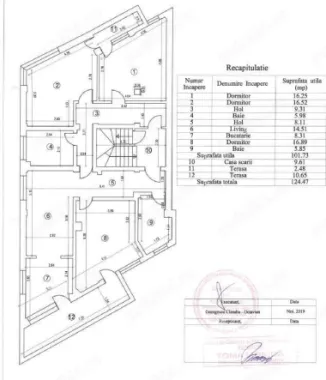 BLOC cu 3 apartamente de 2 camere si 3 garsoniere, DECOMANDATE