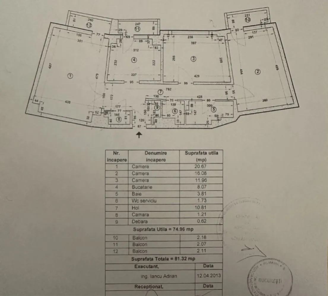 Vand aparatament 3 camere decomandat bdul Unirii, fantani