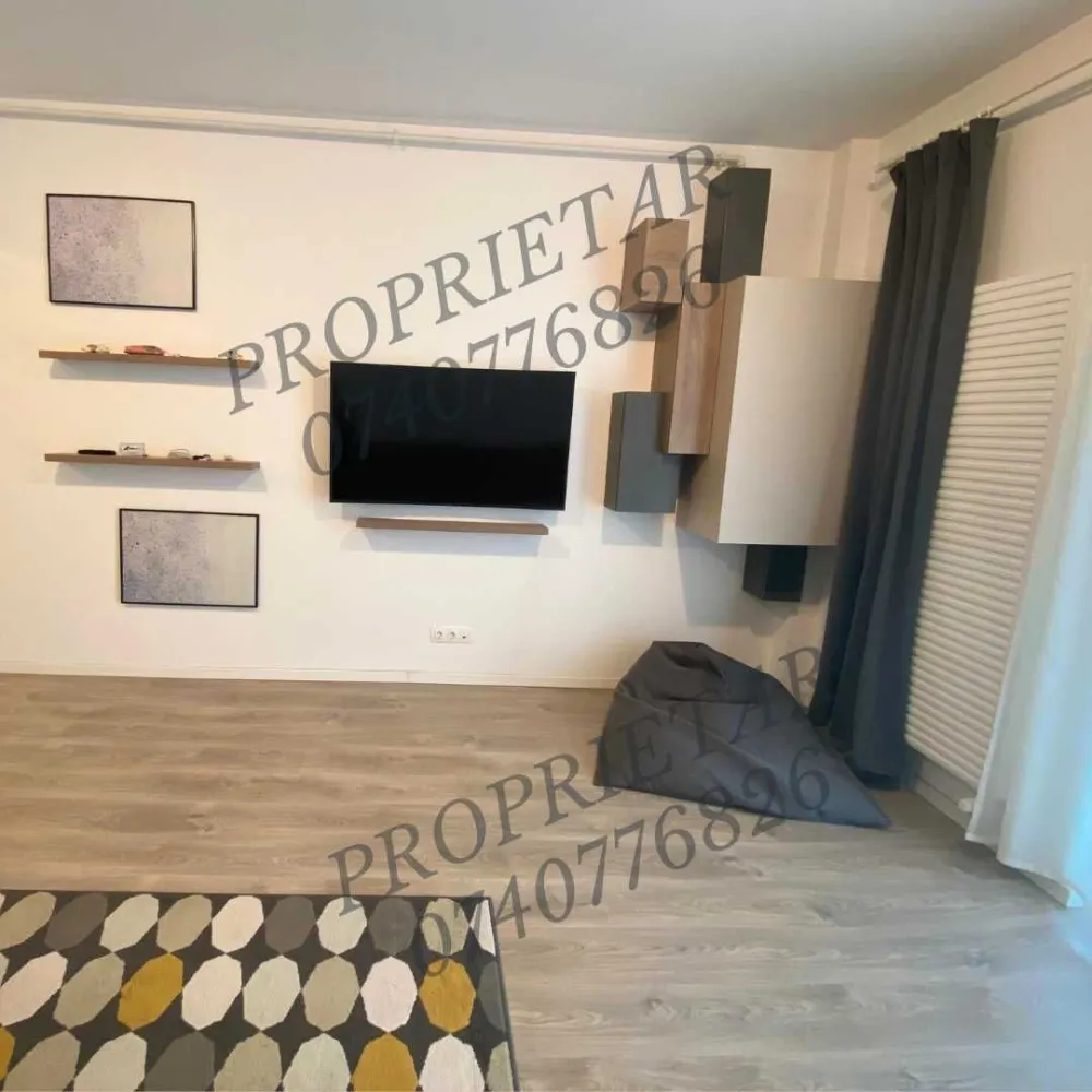 Proprietar Apartament cu 2 Camere 64MP Titan - Proprietar inchiriez apartament cu 2 camere Open Space in Barcelona Residence Titan (2021), 15 minute de Metrou Titan/ Nicolae Grigorescu. 2 minute de parcul Titanel. 54MP + 11 MP terasa, Etaj 7 + 3 MP Boxa la parter cu rafturi profesionale. Facilitati: - Centrala termica + Termostat smart - Electrocasnice Samsung de calitate; frigider, cuptor cu microunde, Curved Smart TV - Plita electrica, cuptor Samsung dual cooking zone - Aer Conditionat Samsung Smart cu invertor - Iluminat Smart Philips Hue - Internet DIGI Gigabyte - Filtru de apa - Mobilier exterior - Multiple spatii de depozitare - Vesela si tacamuri, asternuturi, prosoape, poti veni doar cu periuta de dinti. - Saltea Dormeo memory foam Loc de parcare la subteran disponibil pentru inchiriere de la dezvoltator. Prima inchiriere, disponibil imediat, Mai multe detalii pe whatsapp. Cerinte: potrivit pentru o persoana sau un cuplu fara copii, fara animale de companie, nefumatori.